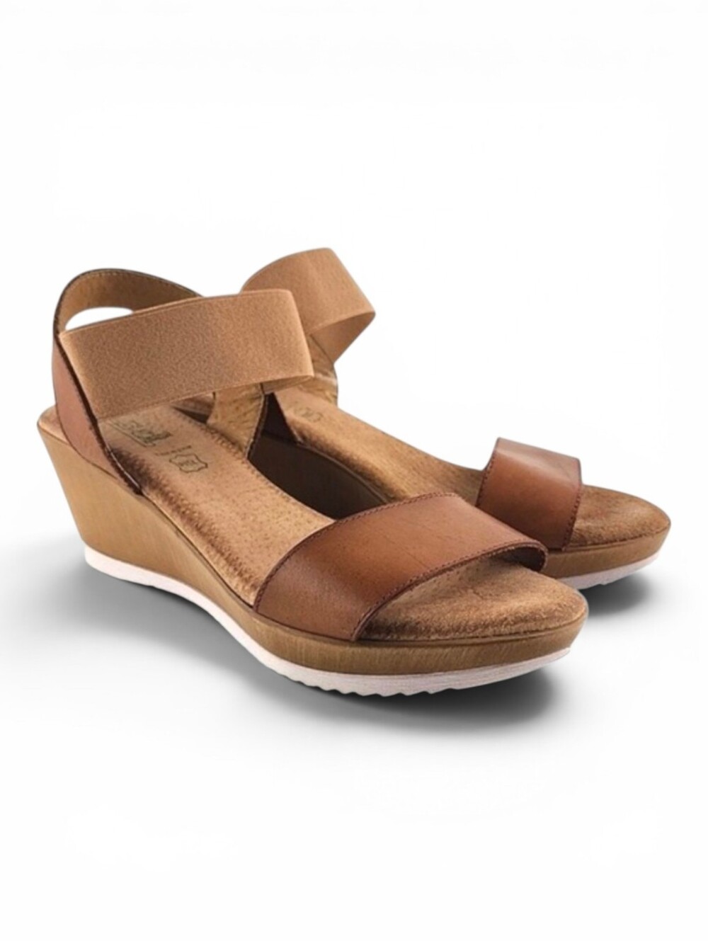 dsd Women's Sandals Tan Leather Strap Sandals Comfort Lightweight 38